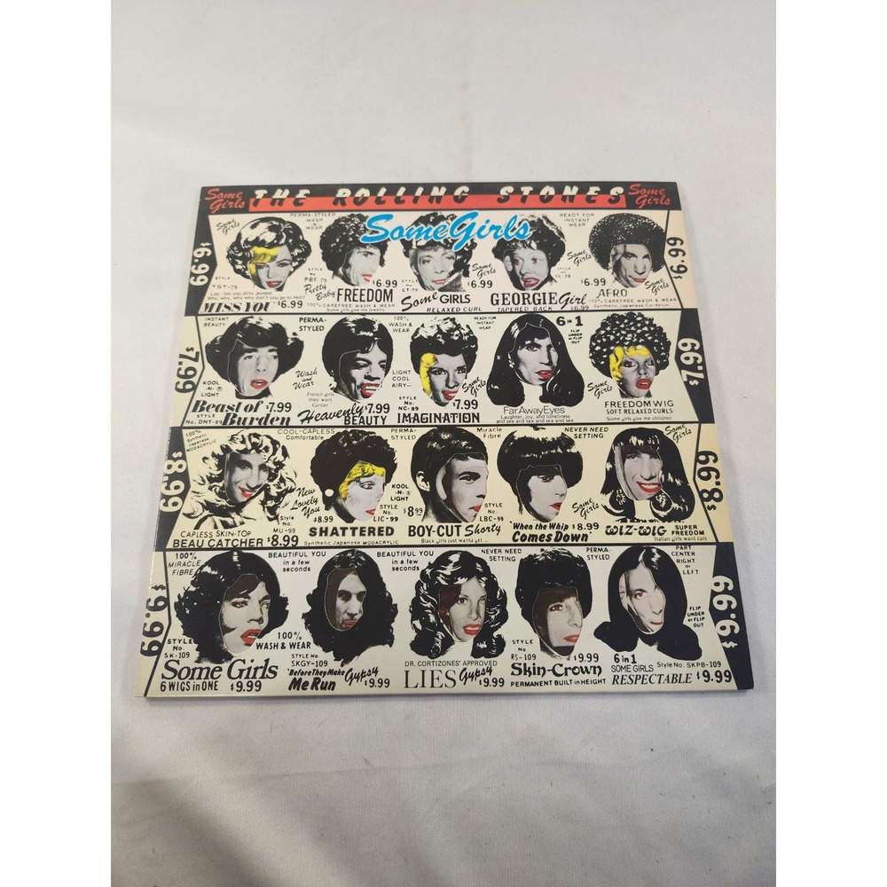 The Rolling Stones Some Girls Vinyl LP 1978 Die-Cut Cover COC 39108 Presswell PR
